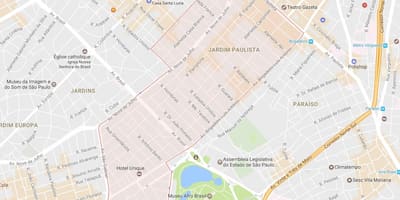 Karta Жардим Paulista-Sao Paulo