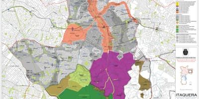 Karta Итакере Sao Paulo- oduzimanje zemljišta