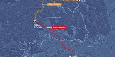 Karta коредоре BRT metropolitano Альфавиль-Кажамар