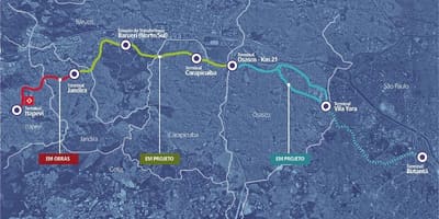 Karta коредоре metropolitano Итапеви