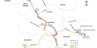 Karta коредоре metropolitano Нороэсте