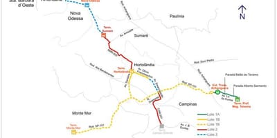 Karta коредоре metropolitano Biléo Соарес