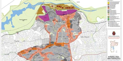 Karta Матараццо Ermelino Sao Paulo - oduzimanje zemljišta