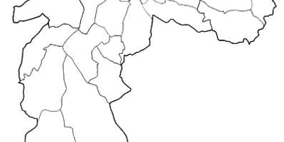 Karta Sao Paulo Нороэсте zone