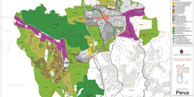 Karta Sao Paulo Перус - oduzimanje zemljišta