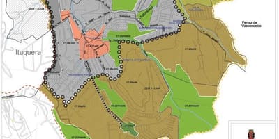 Karta Сидаде Тирадентесе Sao Paulo- oduzimanje zemljišta