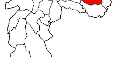 Karta супрефектур Итакера u Sao Paulu