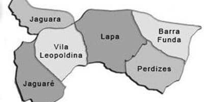 Karta супрефектур Lapa