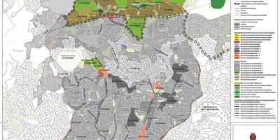 Karta Фрегезия učiniti Sao Paulo - oduzimanje zemljišta