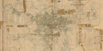 Karta bivši Sao Paulo - 1916