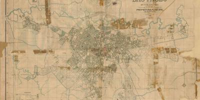 Karta bivši Sao Paulo - 1916