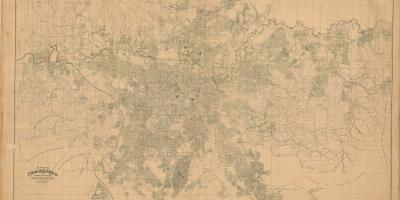 Karta bivši Sao Paulo - 1943