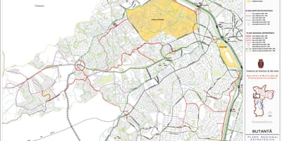 Karta Butantã Sao Paulo - cesta