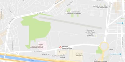 Karta zračne luke Campo de ožujku