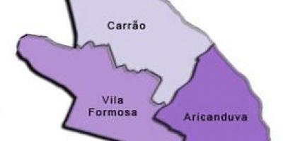 Karta Centar-Vila-pod-prefekturi Formosa