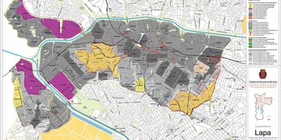 Karta Lapa Sao Paulo - oduzimanje zemljišta