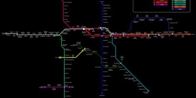 Karta podzemne željeznice Sao Paulo CPTM