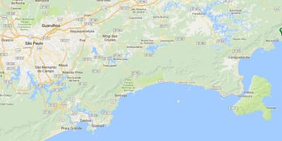 Karta plaža Вермелья do Sul