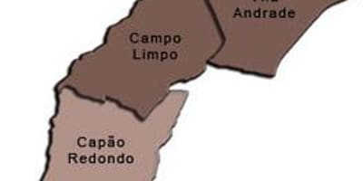 Karta супрефектур Campo лимпу -