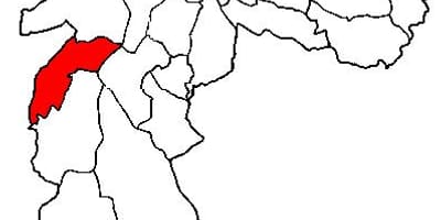 Karta супрефектур Campo лимпу-Sao Paulo