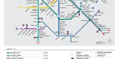 Kartica prijevoz Sao Paulo - EMTU/SP - metro - CPTM