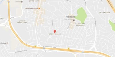 Karta San Домингус-Sao Paulo