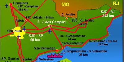 Karta zračne luke San José-дус-campus