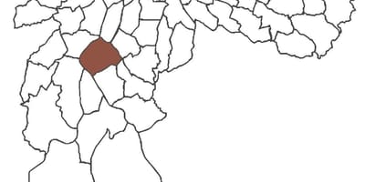 Karta Santo najveća izvan japana područje
