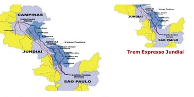 Karta Sao Paulo Экспрессо-Бандейрантисе
