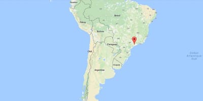 Karta Sao Paulo u Južnoj Americi