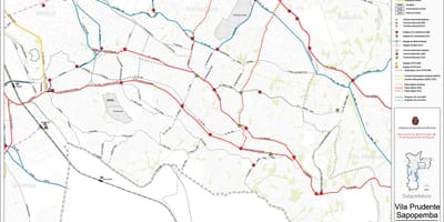 Karta Sao Paulo Vila-Пруденти - javni prijevoz
