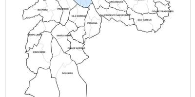 Karta centralnom području Sao Paulo