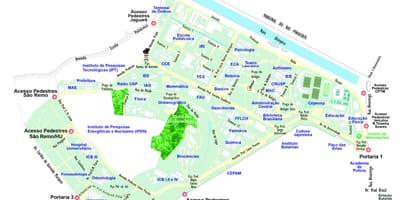 Karta sveučilišta u Sao Paulo- u USP