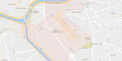 Karta Sao Paulo Vila Леопольдина