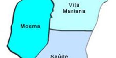 Karta Vila Mariana супрефектур