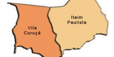 Karta Итайн Paulista - супрефектур Vila Curuçá