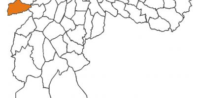 Karta Рапозо Tavares područje