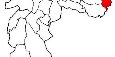 Karta okruga Сидаде Тирадентесе